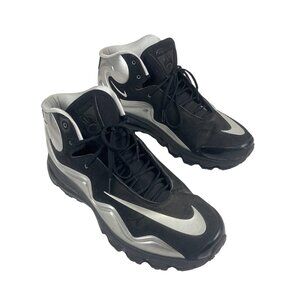 Nike Air Max Flyposite 2012 Black/White/Metallic Silver Training Shoes Size 13